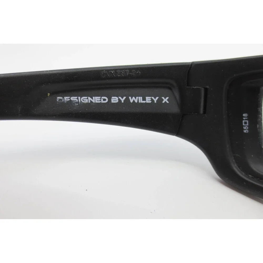 DVX Axon Wiley X Safety Glasses Matte Black Frame Z87-2+ 55-18-125 Eyewear